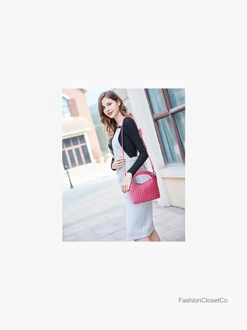Faux Leather Handmade Mini Hobo Tote Bag Crossbody Shoulder Bag